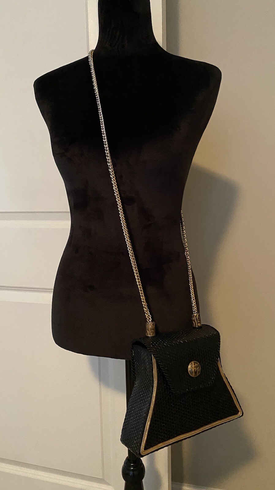 Vintage black crossbody bag eBay