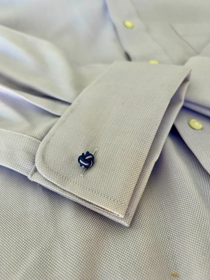 CAMISA DE VESTIR MARSHALL FIELDS OXFORD 16.5 34 35 PARA HOMBRE VINTAGE PÚRPURA MANGA LARGA Foto 4 de 4