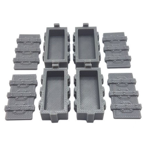 Cajas de almacenamiento de munición de armas 28 mm dispersión terreno paisaje mesa Warhammer 40K - Imagen 2 de 5