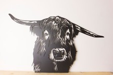 Highland Cow Metal Wall Art / Garden Sculpture