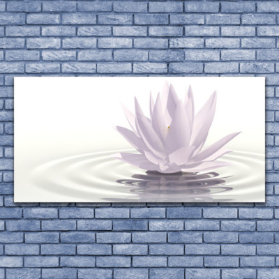 Acrylglasbilder Wandbilder Druck 140x70 Blume Wasser Kunst