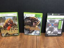 Lot of 3: XBOX 360 Cabela's Dangerous Hunts 2009, 2013, and Survival Video Game