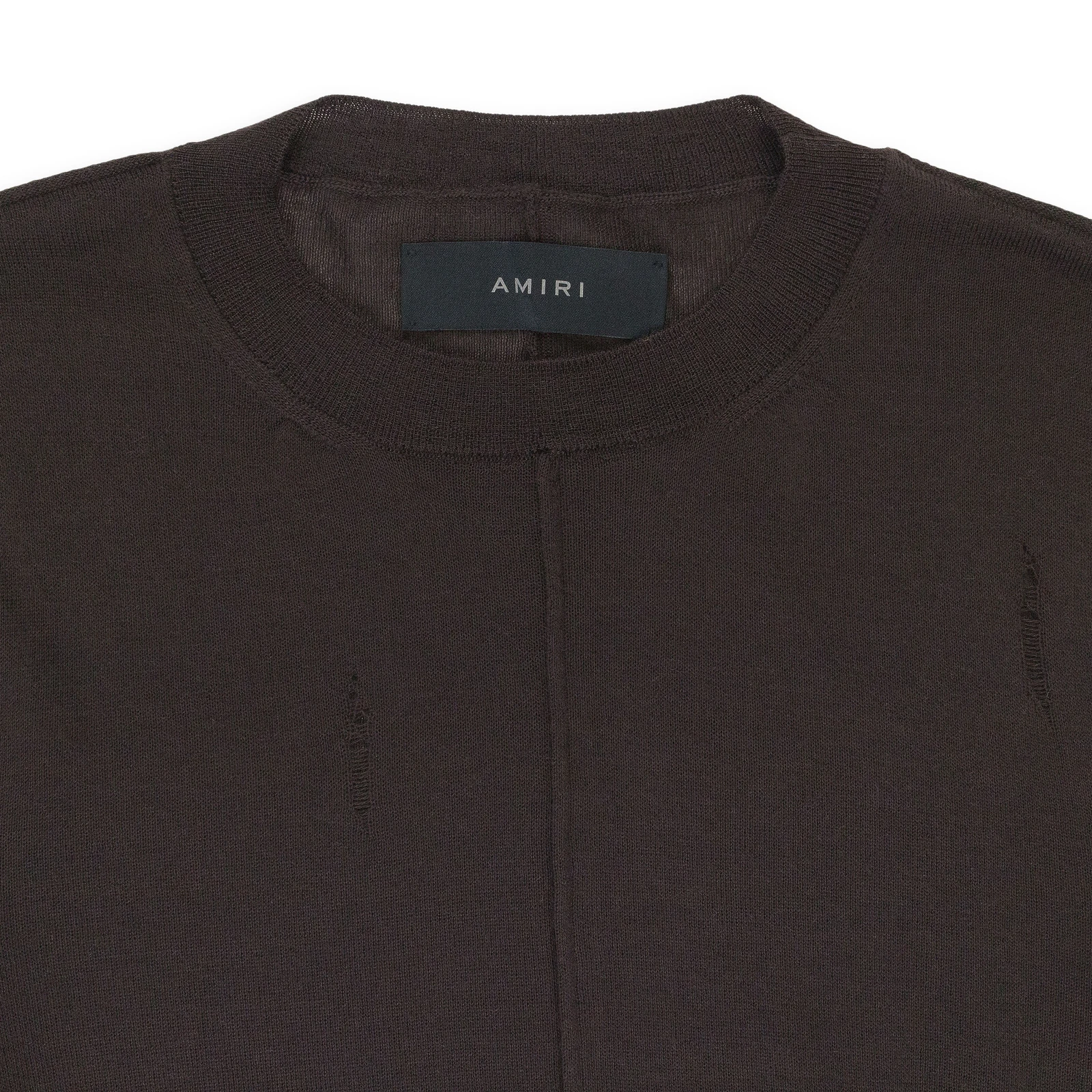 MAGLIONE AMIRI MARRONE CASHMERE INVECCHIATO NUOVO CON ETICHETTE TAGLIA S $990