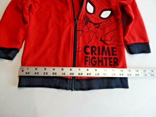 Spiderman Crime Fighter Marvel Super Hero Sudadera con Capucha Cremallera 4T Usada - Imagen 4 de 8