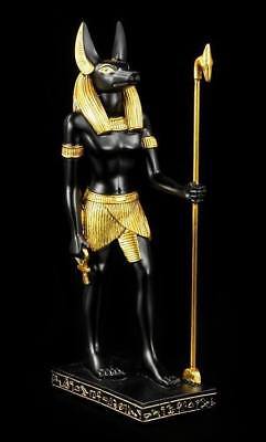 Anubis Figur Mit Stab Agypten Gott Deko Statue Geschenk Ebay