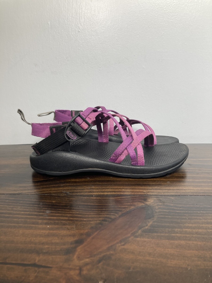 紫色のバダデコーラ Chaco ZX1 Purple Double Straps Outdoor Water River Sandals Size 5