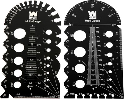 WEN ME210G Metric and Imperial Metal Thread Pitch Multi-Gauge with Black 