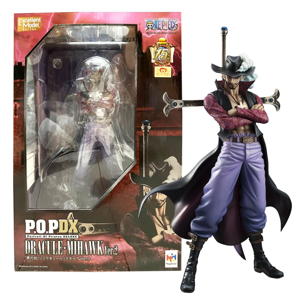 P.O.P Dracule Mihawk フィギュア One piece megahouse POP MAX Dracule Mihawk VS Zoro Collector