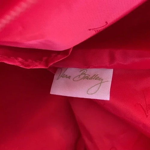 VERA BRADLEY Lighten Up Travel Duffel in Raspberry Bandana NWT - Picture 4 of 11