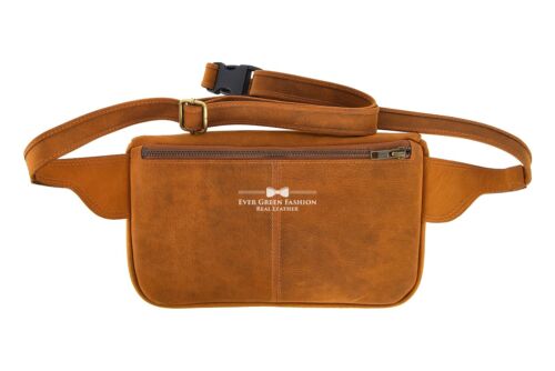 Riñonera de cuero real cintura cadera riñonera correa ajustable UNISEX bandolera - Imagen 2 de 6