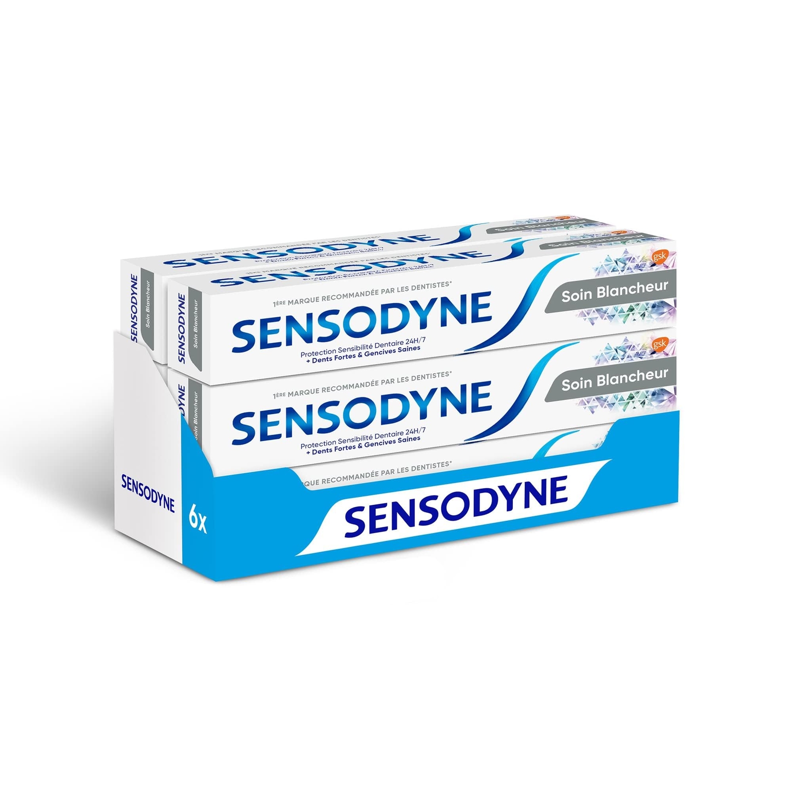 Sensodyne Dentifricio - Cura bianchezza, protezione completa 24 ore (j0x)
