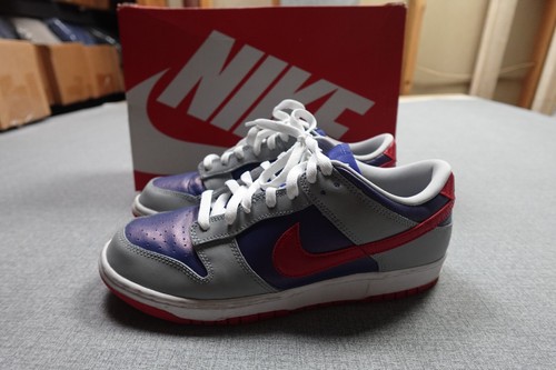 Nike Dunk Low Mens 9.5 Samba Low Blue Silver Skater Low Top Box CZ2667-400 - 第 1/7 張圖片