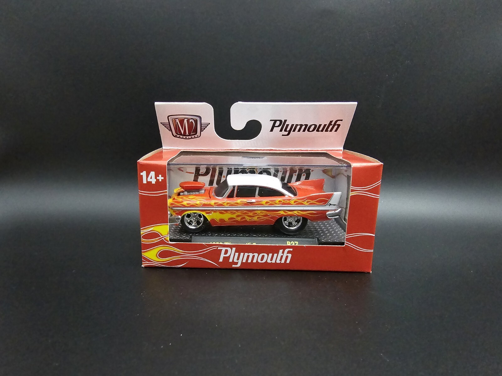 M2 Machines 1958 PLYMOUTH FURY W/ FLAMES GROUND POUNDERS R27 DIECAST 2024