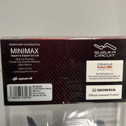 Spark 1:43 Red Bull Racing F1 RB19 Verstappen Suzuka GP Japan Exclusive - Picture 4 of 4
