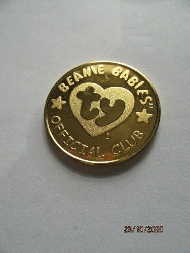 TY BEANIE BABIES 1999 ORIGINAL NINE - OFFICIAL CLUB - TWO TONE - GOLD COINS - Picture 39 of 39