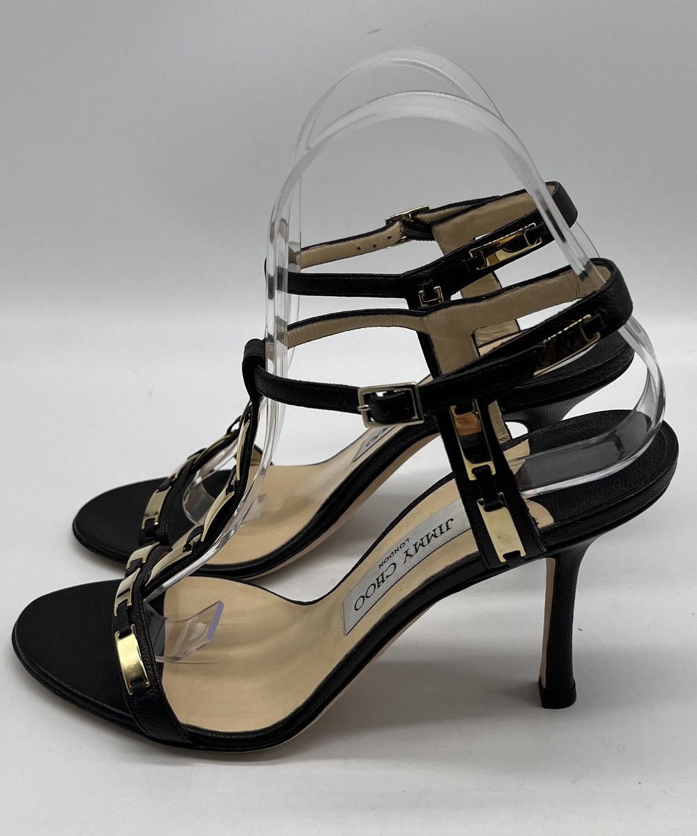 JIMMY CHOO ブラック　ゴールド Jimmy Choo - Mini Diamond Black & Gold Shoulder Bag