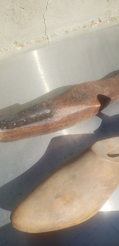 colección de moldes de zapatos zapatero de madera vintage - Imagen 3 de 12