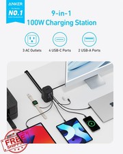 Anker 9-in-1 Desktop Charger 100W USB C Power Strip