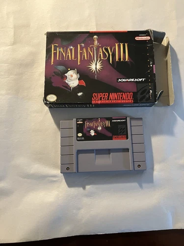 Final Fantasy 3 SNES Cartridge And Original Box Pre Owned