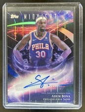 2025-26 Topps Midnight Adem Bona Stroke of Auto Autograph #SM-AB 76ers