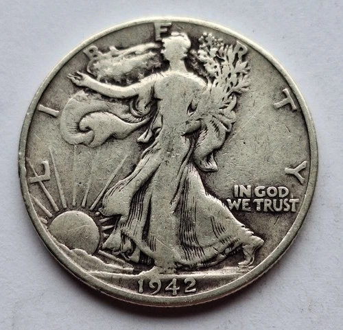 1942 Walking Liberty Silver Half Dollar