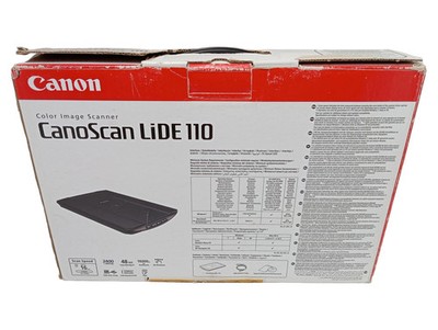 Canon CanoScan LiDE 110 Farb-Bildscanner Flachbett-Scanner Schwarz USB