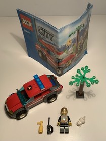 LEGO City Lot of 3: 4437 Police Pursuit, 60001 Fire Chief Car, 30566 Helicopter