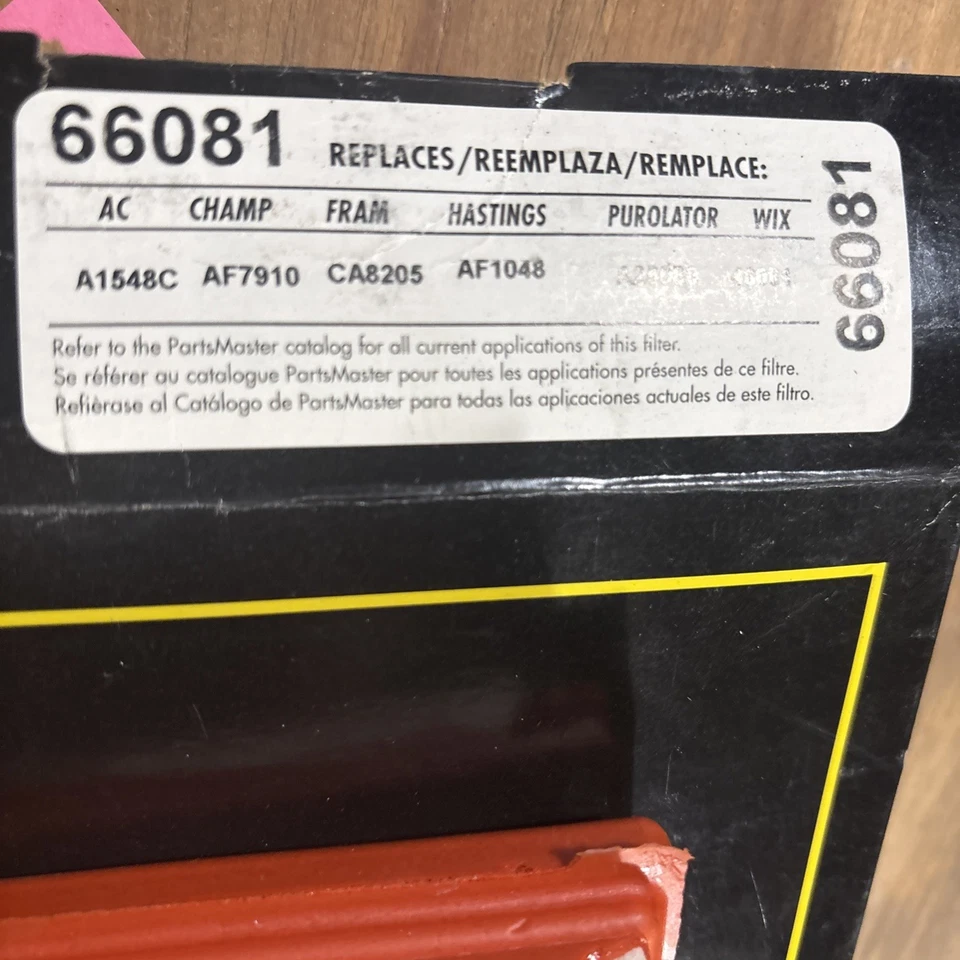 Filtro de aire para automóvil Parts Master Direct repuesto 66081 piezas y accesorios Foto 3 de 3