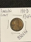 1911-D Lincoln Cent   F/VF+