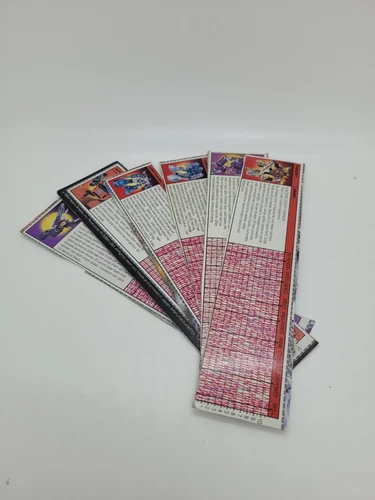 1985 G1 TRANSFORMERS TECH SPEC FILE CARD LOT 100% ORIGINAL Snarl Shockwave +