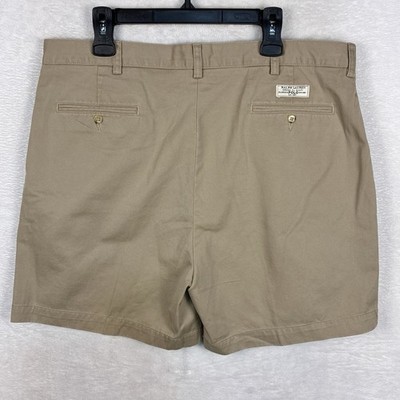 VTG Polo Ralph Lauren Andrew Shorts Mens 40 Khaki Pleated Preppy