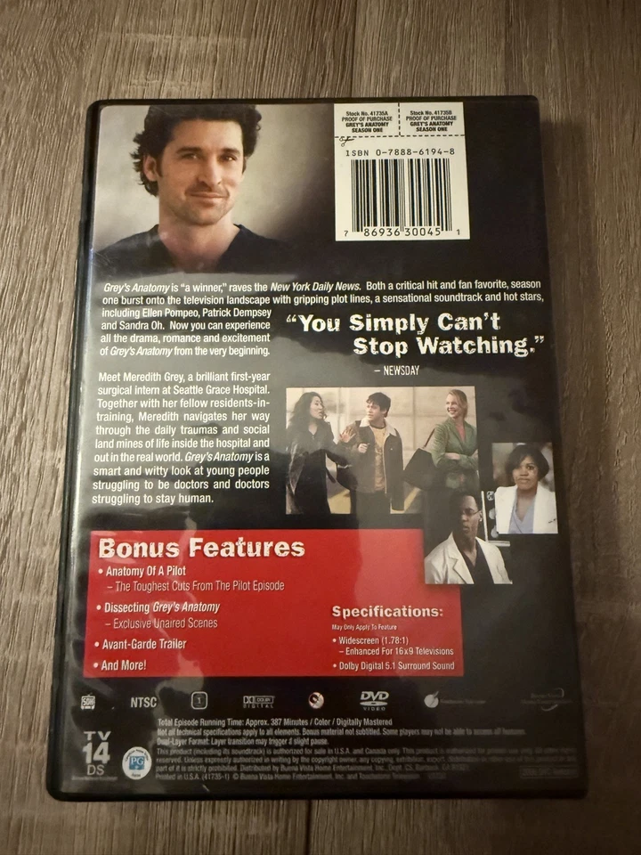 Grey's Anatomy DVD Seasons 1-8 Set Foto 3 de 4