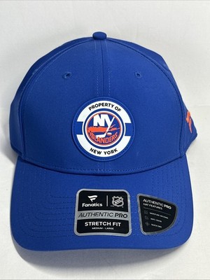 New York Islanders Fanatics Authentic Pro Stretch Fit Medium-Large Hat Blue NWT