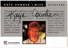 1992 Pro Line Portraits Wives Auto Kaye Cowher  *PITTSBURGH STEELERS*