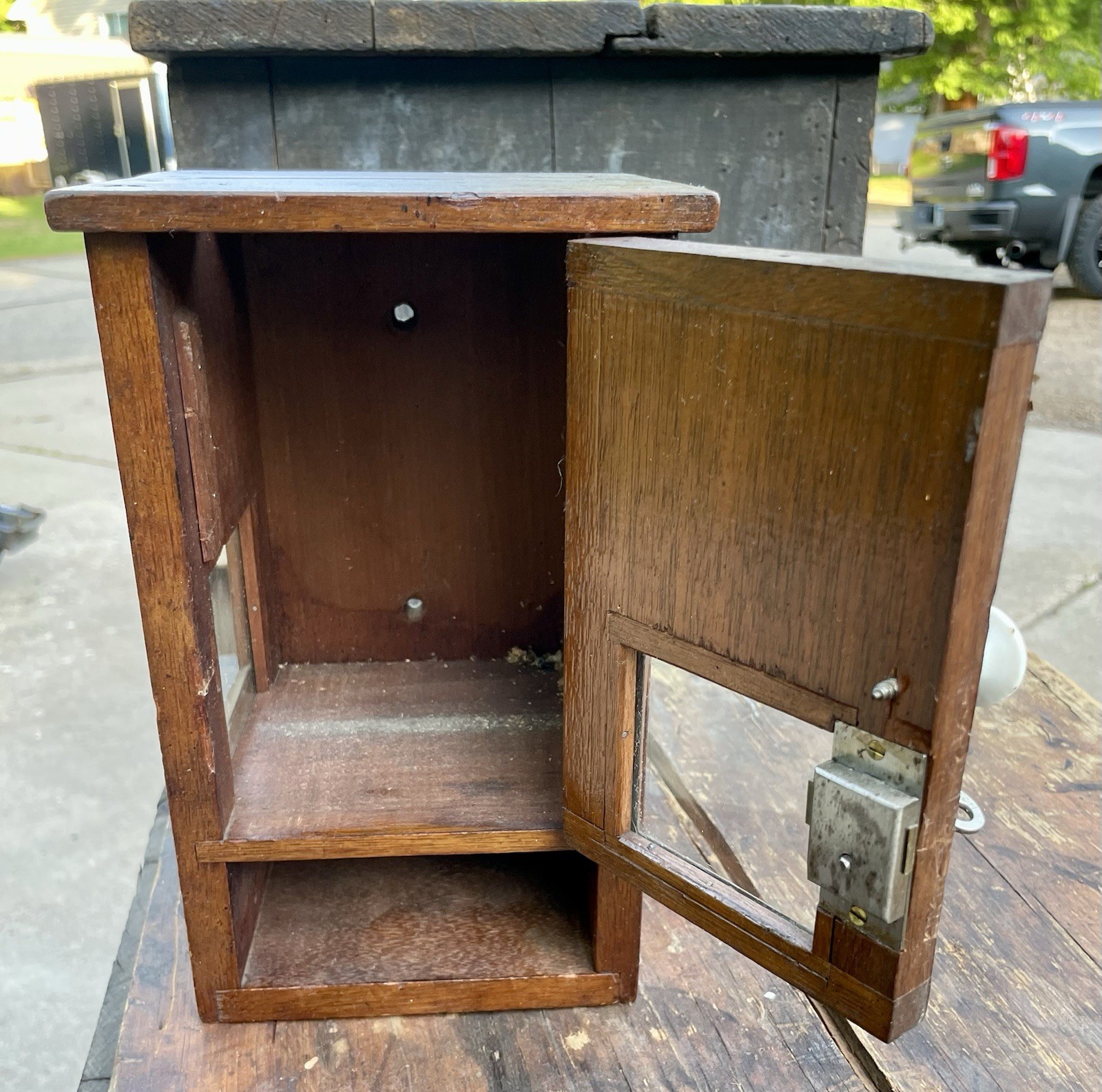 Antique Rare G.S. Goddard Coal Company Ticket Box With Key