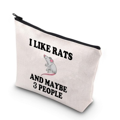 BDPWSS Rat Makeup Bag Rat Lover Gift Rat Owner Gift Crazy Rat Lady Gift For W...