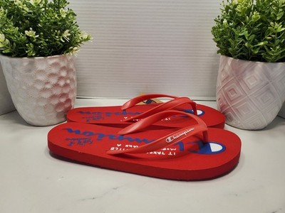 Champion Flip King Red Flip-Flops Sandals Men's Size 12 CM100295M