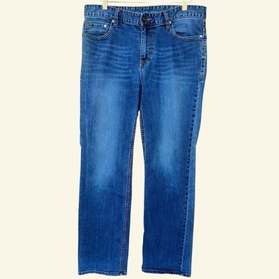 Calvin Klein Jeans Mens 34x32 Straight Fit Denim Casual Workwear Activewear Blue
