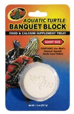 Zoo Med Aquatic Turtle Banquet Block Food and Calcium Supplement Treat Giant