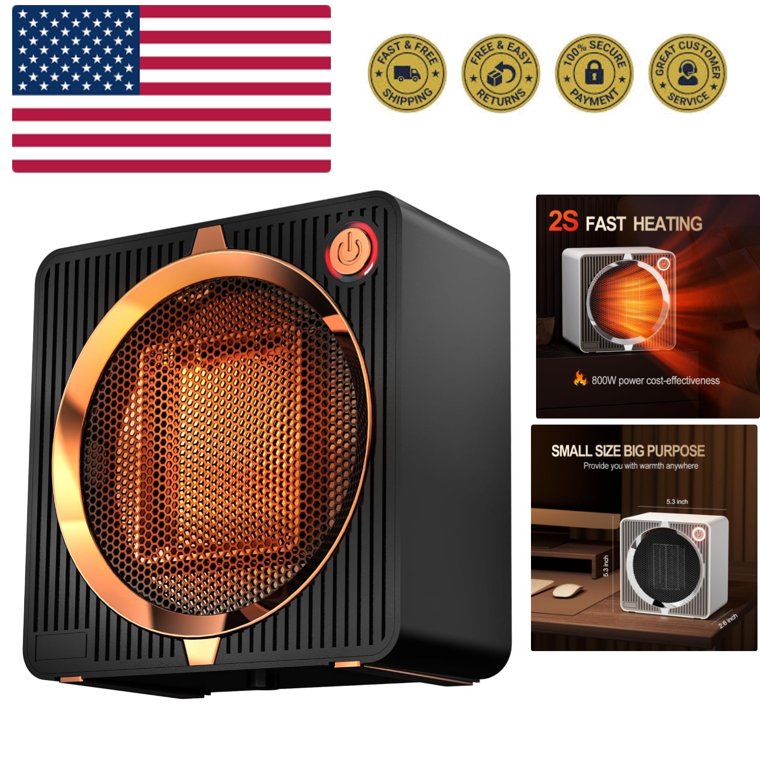 , Energy Efficient Portable Space Heaters For Indoor Use...