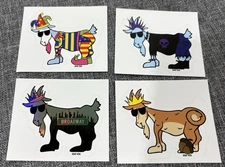 🐐 GOAT USA NY Stickers - Limited Subscription Club (4x Stickers) New RARE SET