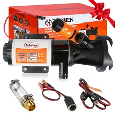 RV Macerator Pump 12V,Portable Macerator Waste Pump,12GPM Suction 3.2 feet Li...