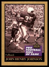 John Henry Johnson 1991 Enor Pro Football HOF #72 49ers NFL READ FREE SHIPPING