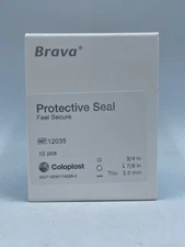 Coloplast 12035 Brava Protective Seal 3/4" Opening 1-7/8" Ring 10 EA Exp 11/2025