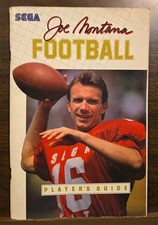 Joe Montana Football 1990 Sega Player's Guide/ Instruction manual NO GAME