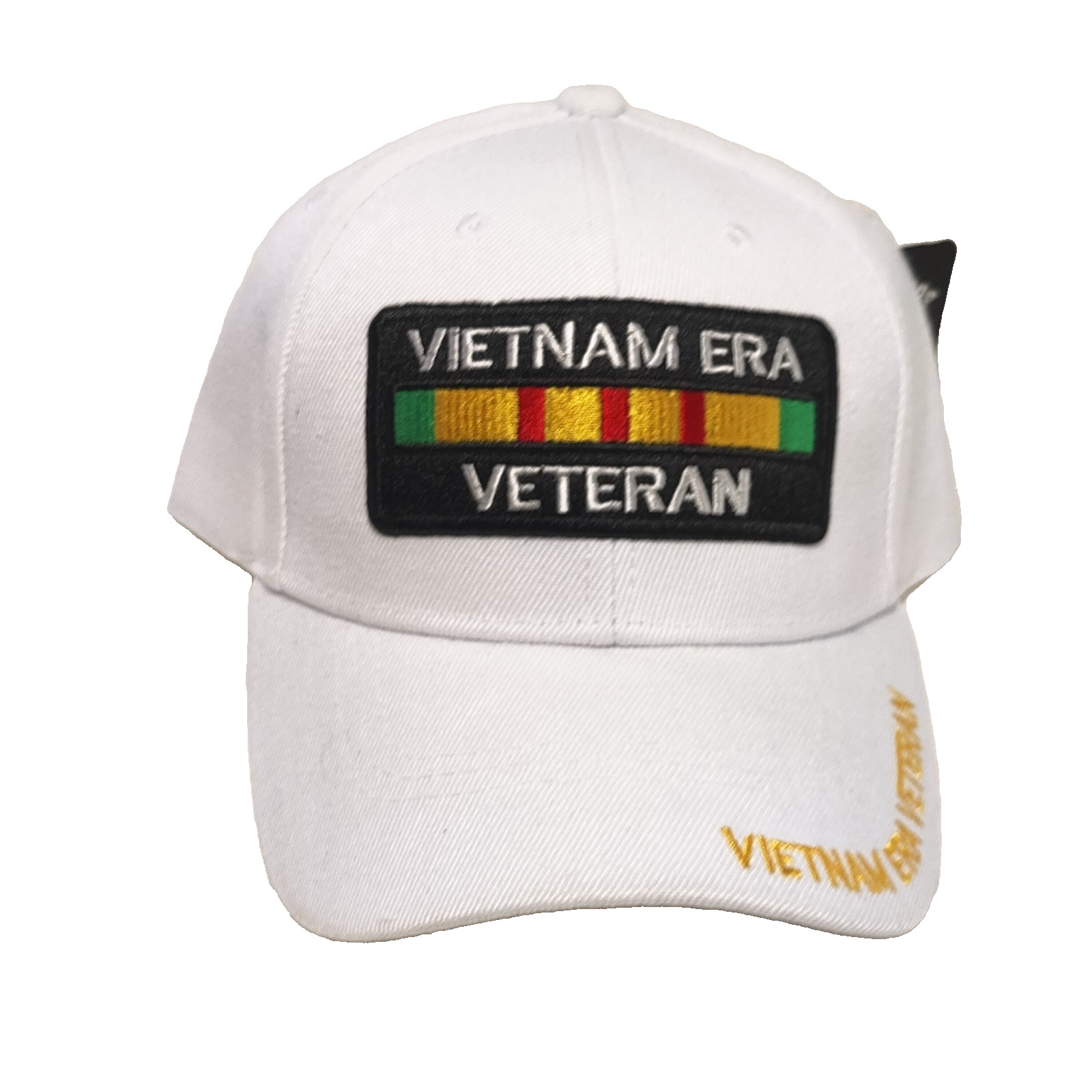 Vietnam Era Veteran White  patch embroidered baseball cap Adjustable New