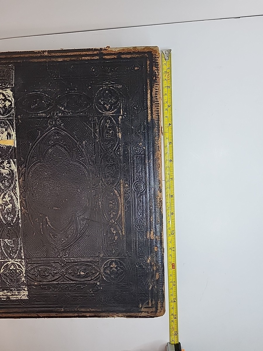 Antique LARGE The Holy Bible New York: American Bible Society 1883