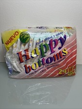 Lot of 10 Vintage Happy Bottoms Disposable Plastic Baby Diapers Medium