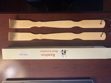 2 Pack Wooden Bamboo Back Scratcher Long Handle Itch Relief Stick 17 inches long