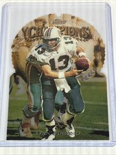 1997 TOPPS FINEST CHAMPIONS DAN MARINO CARD # 350 EMBOSSED DIECUT RARE